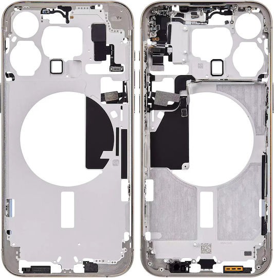 Mid-frame Housing W Small Parts Iphone 15 Pro Max Eu Global Version Aftermarket Plus Natural Titanium