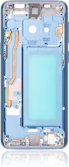 Mid-frame Housing Samsung Galaxy S9 Smallparts Coral Blue Frame