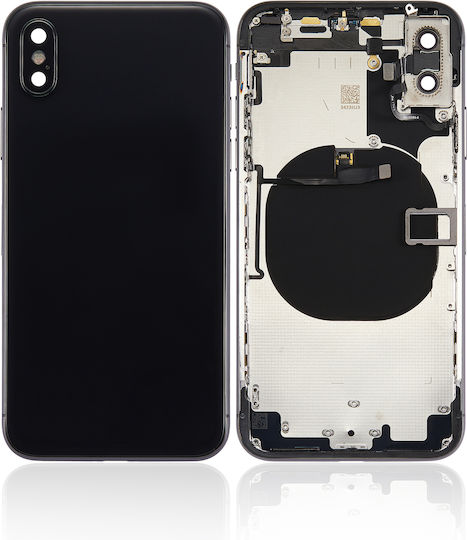 Back Housing Small Components Pre-installed Iphone X No Logo Aftermarket Plus Space Gray