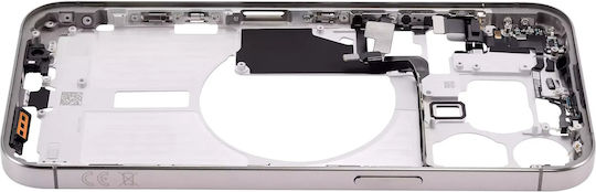Mid-frame Housing W Small Parts Iphone 15 Pro Max Eu Global Version Aftermarket Plus Natural Titanium