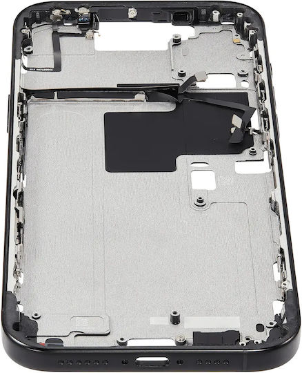 Mid-frame Housing Power Volume Button Iphone 16 Pro Max Eu Global Version Aftermarket Plus Black Titanium