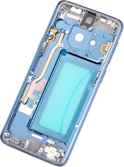 Mid-frame Housing Samsung Galaxy S9 Smallparts Coral Blue Frame