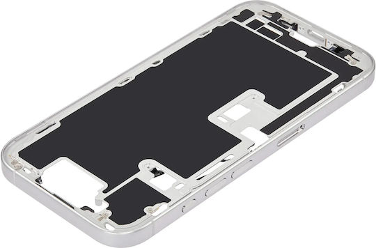 Mid-frame Housing Power Volume Button Iphone 16 Pro Eu Global Version Aftermarket Plus White Titanium