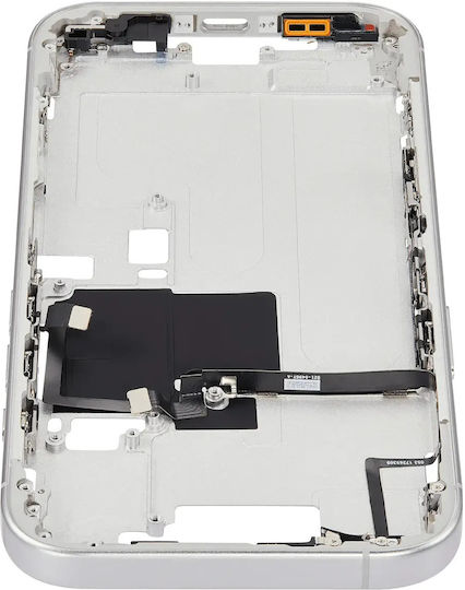 Mid-frame Housing Power Volume Button Iphone 16 Pro Eu Global Version Aftermarket Plus White Titanium