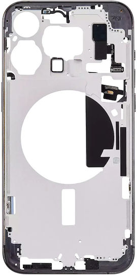 Mid-frame Housing W Small Parts Iphone 15 Pro Max Us Version Aftermarket Plus Black Titanium