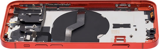 Back Housing W Small Parts Iphone 12 Eu Global Version Aftermarket Plus Red