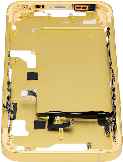 Mid-frame Housing W Small Parts Iphone 14 Us Version Aftermarket Plus Yellow