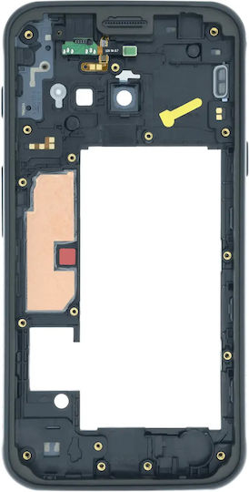 Mittleres Rahmengehäuse Kompatibel Samsung Galaxy Xcover 4 G390 Service Pack Schwarz