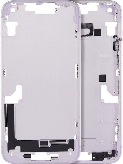 Mid-frame Housing W Small Parts Iphone 14 Plus Eu Global Version Aftermarket Plus Purple