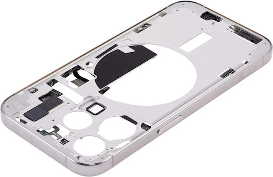 Mid-frame Housing W Small Parts Iphone 15 Pro Eu Global Version Aftermarket Plus Natural Titanium