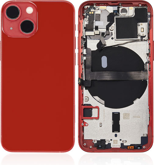 Back Housing W Small Parts Iphone 13 Mini Eu Global Version Aftermarket Plus Red