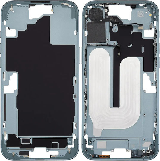 Mid-frame Housing Power Volume Button Iphone 16 Plus Us Version Aftermarket Plus Teal