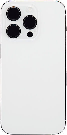 Back Housing W Small Parts Iphone 14 Pro Eu Global Version Aftermarket Plus Silver