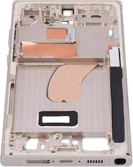 Carcasă De Mijloc Samsung Galaxy S23 Ultra 5g Versiunea SUA Și Internațională Crem