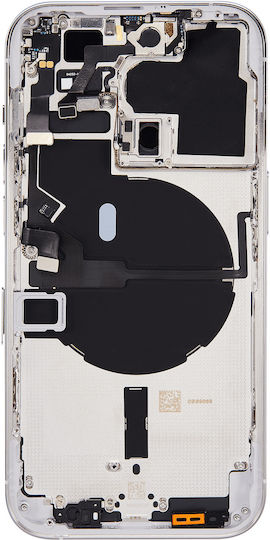 Back Housing W Small Parts Iphone 14 Pro Eu Global Version Aftermarket Plus Silver