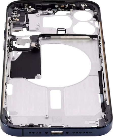 Mid-frame Housing W Small Parts Iphone 15 Pro Max Eu Global Version Aftermarket Plus Blue Titanium