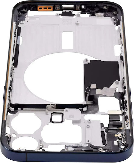 Mid-frame Housing W Small Parts Iphone 15 Pro Max Eu Global Version Aftermarket Plus Blue Titanium