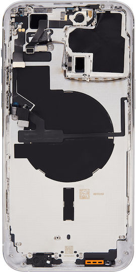 Back Housing W Small Parts Iphone 14 Pro Max Eu Global Version Aftermarket Plus Silver