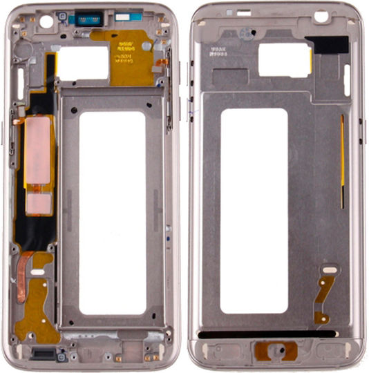 Mid-frame Housing Samsung Galaxy S7 Small Parts Gold