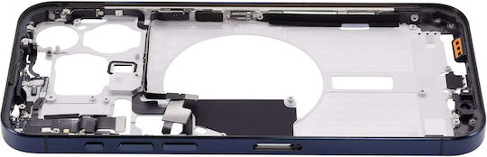 Mid-frame Housing W Small Parts Iphone 15 Pro Max Eu Global Version Aftermarket Plus Blue Titanium