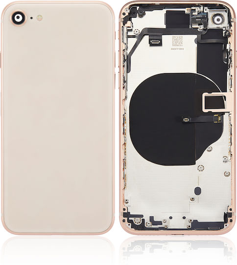 Back Housing Small Components Pre-installed Iphone 8 No Logo Aftermarket Plus Gold