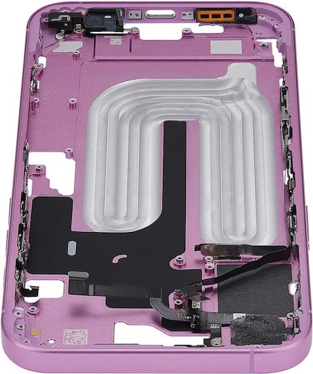 Mid-frame Housing Power Volume Button Iphone 16 Plus Eu Global Version Aftermarket Plus Pink