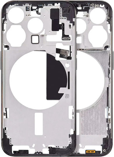 Mid-frame Housing W Small Parts Iphone 15 Pro Eu Global Version Aftermarket Plus Black Titanium