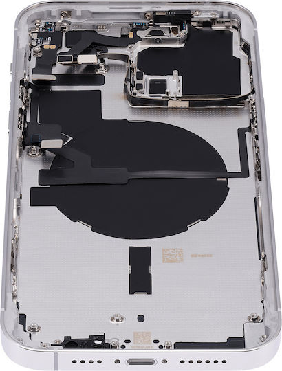 Back Housing W Small Parts Iphone 14 Pro Max Eu Global Version Aftermarket Plus Silver