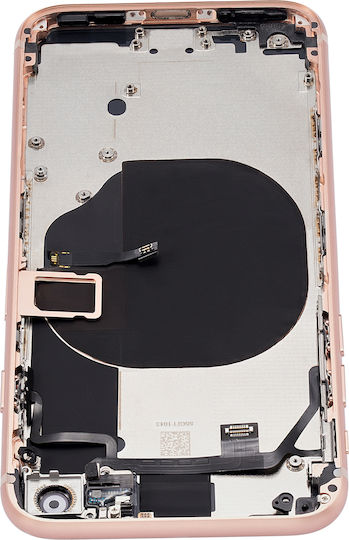 Back Housing Small Components Pre-installed Iphone 8 No Logo Aftermarket Plus Gold
