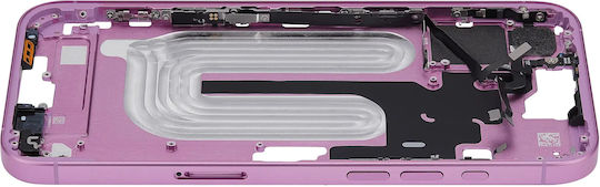 Mid-frame Housing Power Volume Button Iphone 16 Plus Eu Global Version Aftermarket Plus Pink