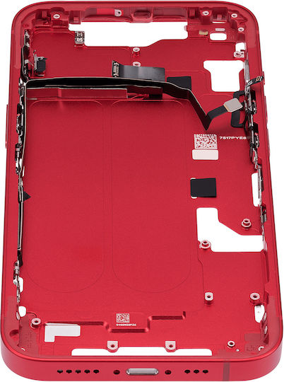 Mid-frame Housing W Small Parts Iphone 14 Us Version Aftermarket Plus Red