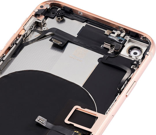 Back Housing Small Components Pre-installed Iphone 8 No Logo Aftermarket Plus Gold