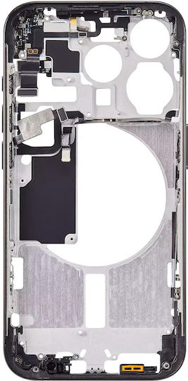 Mid-frame Housing W Small Parts Iphone 15 Pro Eu Global Version Aftermarket Plus Black Titanium
