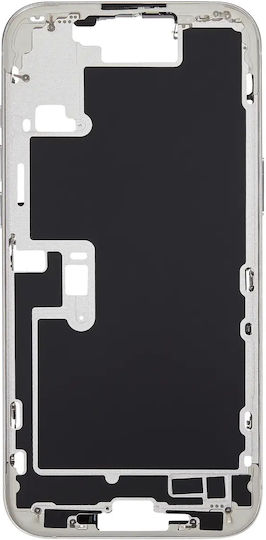 Mid-frame Housing Power Volume Button Iphone 16 Pro Max Us Version Aftermarket Plus White Titanium