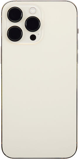 Back Housing W Small Parts Iphone 14 Pro Max Us Version Aftermarket Plus Gold