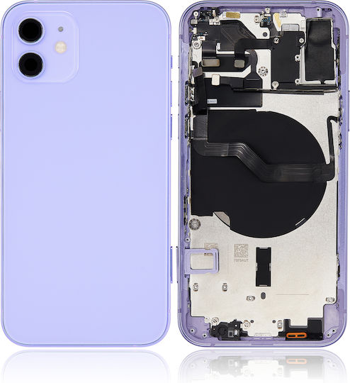 Back Housing W Small Parts Iphone 12 Eu Global Version Aftermarket Plus Purple