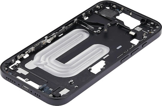 Mid-frame Housing Power Volume Button Iphone 16 Us Version Aftermarket Plus Black