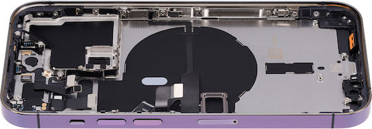 Back Housing W Small Parts Iphone 14 Pro Eu Global Version Aftermarket Plus Deep Purple