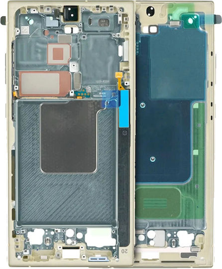 Mid-frame Housing Samsung Galaxy S24 Ultra 5g International Version Service Pack Titanium Yellow