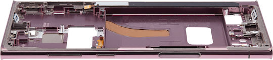 Mittleres Gehäuse Samsung Galaxy S22 Ultra 5G US & Internationale Version Burgunder