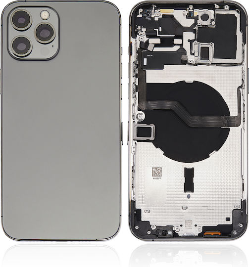 Back Housing W Small Parts Iphone 12 Pro Max Eu Global Version Aftermarket Plus Graphite