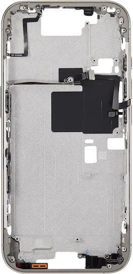 Mid-frame Housing Power Volume Button Iphone 16 Pro Eu Global Version Aftermarket Plus Natural Titanium