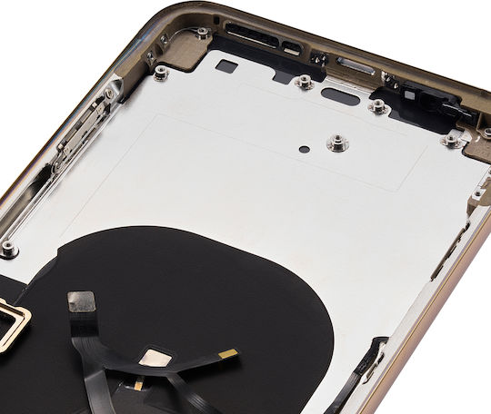 Back Housing Small Components Pre-installed Iphone Xs Max No Logo Aftermarket Plus Gold