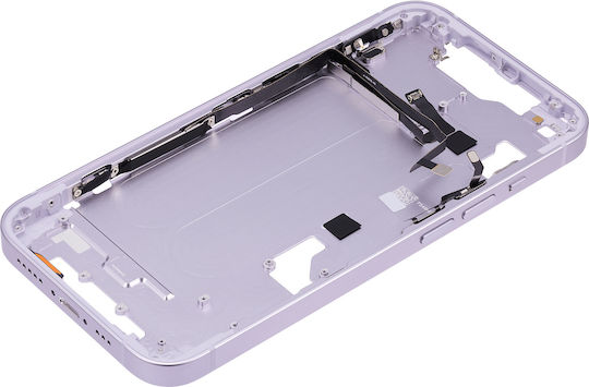 Mid-frame Housing W Small Parts Iphone 14 Us Version Aftermarket Plus Purple