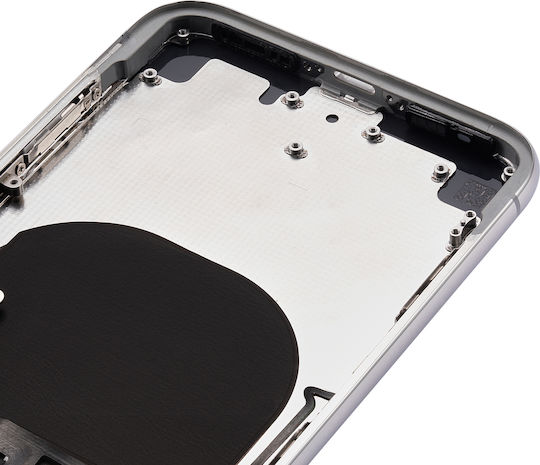 Back Housing Small Components Pre-installed Iphone X No Logo Aftermarket Plus Silver
