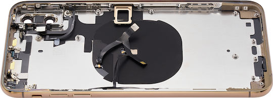 Back Housing Small Components Pre-installed Iphone Xs Max No Logo Aftermarket Plus Gold