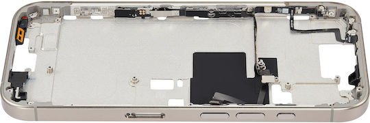 Mid-frame Housing Power Volume Button Iphone 16 Pro Eu Global Version Aftermarket Plus Natural Titanium