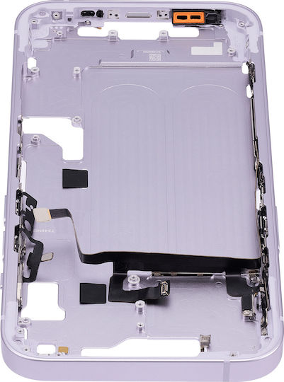 Mid-frame Housing W Small Parts Iphone 14 Us Version Aftermarket Plus Purple