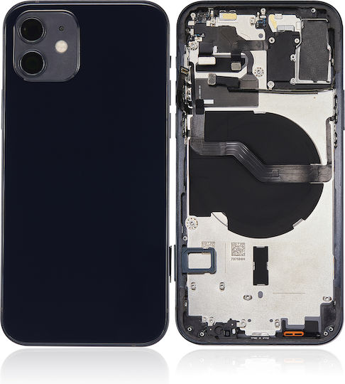 Back Housing W Small Parts Iphone 12 Eu Global Version Aftermarket Plus Black