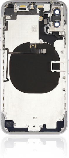 Back Housing Small Components Pre-installed Iphone X No Logo Aftermarket Plus Silver